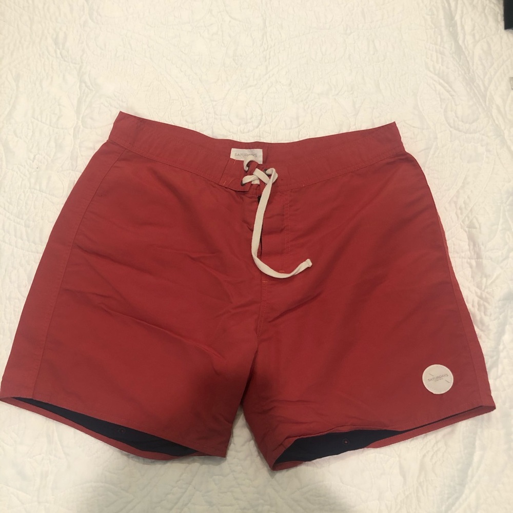 Saturdays NYC Red Board Shorts